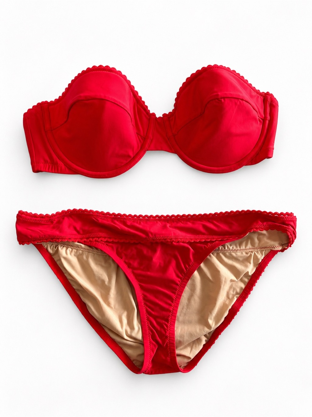 J.Crew Strapless Bikini Set 38C/Large
